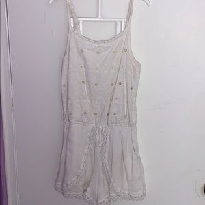 Abercrombie Kids White Lace Romper
